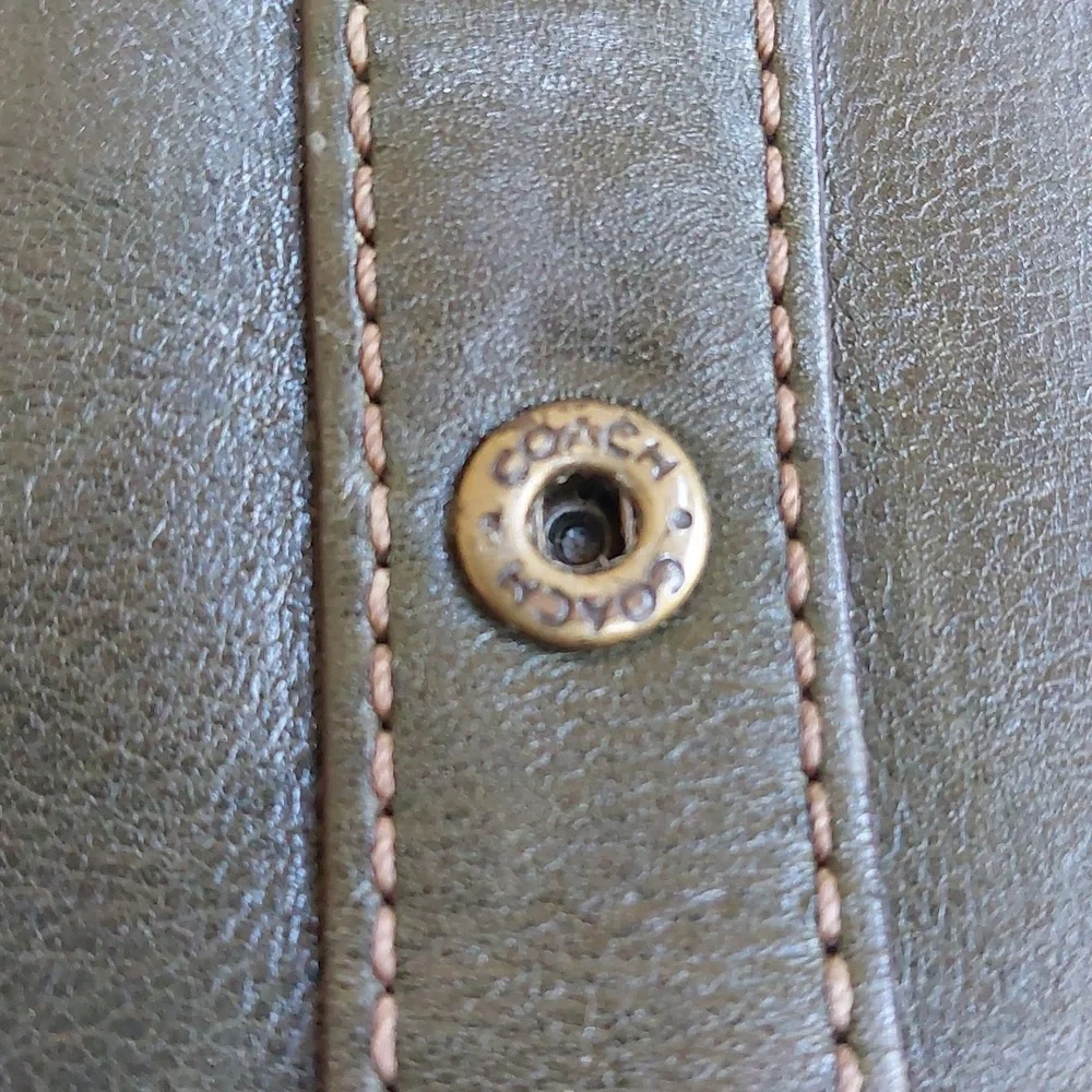 Coach legacy Garcia 65th Anniversary🫒 olive & Aqua Vachetta rare💚 1941 - Picture 9 of 13